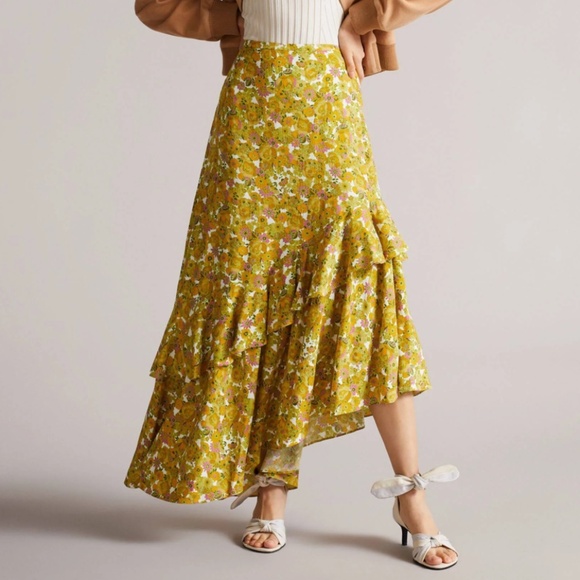 Ted Baker London Dresses & Skirts - Ted Baker Asymmetrical Midi Skirt NWOT